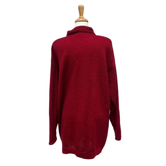 VTG Anne Klein II Mohair Sweater Cardigan Sz L Res Button Up Grannycore Cozycore - Picture 5 of 10